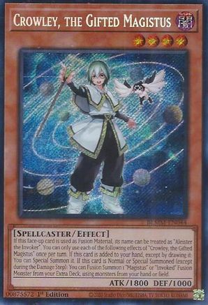 Crowley, the Gifted Magistus (BLMM-EN044) - Battles of Legend: Monster Mayhem 1st Edition Battles of Legend: Monster Mayhem Yugioh Single  Squirtle Squad Card Shop.