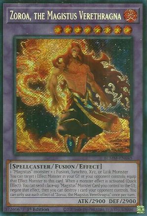 Zoroa, the Magistus Verethragna (BLMM-EN045) - Battles of Legend: Monster Mayhem 1st Edition Battles of Legend: Monster Mayhem Yugioh Single  Squirtle Squad Card Shop.