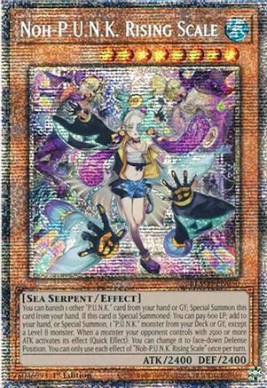 Noh-P.U.N.K. Rising Scale (Starlight Rare) (BLMM-EN050) - Battles of Legend: Monster Mayhem 1st Edition Battles of Legend: Monster Mayhem Yugioh Single  Squirtle Squad Card Shop.