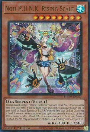 Noh-P.U.N.K. Rising Scale (BLMM-EN050) - Battles of Legend: Monster Mayhem 1st Edition Battles of Legend: Monster Mayhem Yugioh Single  Squirtle Squad Card Shop.