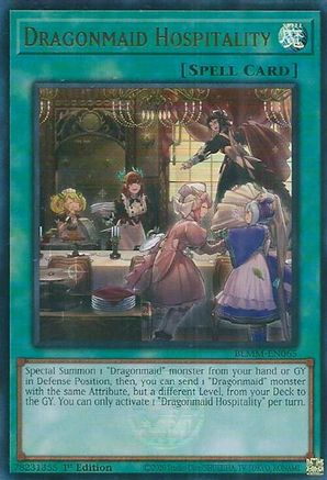 Dragonmaid Hospitality (BLMM-EN065) - Battles of Legend: Monster Mayhem 1st Edition Battles of Legend: Monster Mayhem Yugioh Single  Squirtle Squad Card Shop.