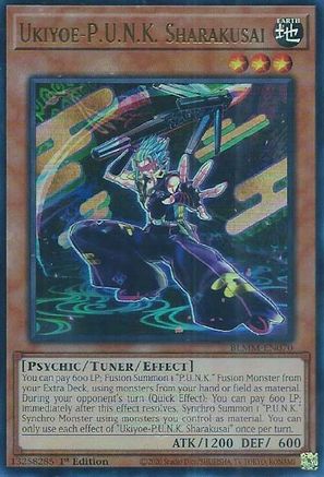 Ukiyoe-P.U.N.K. Sharakusai (BLMM-EN070) - Battles of Legend: Monster Mayhem 1st Edition Battles of Legend: Monster Mayhem Yugioh Single  Squirtle Squad Card Shop.