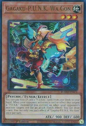 Gagaku-P.U.N.K. Wa Gon (BLMM-EN071) - Battles of Legend: Monster Mayhem 1st Edition Battles of Legend: Monster Mayhem Yugioh Single  Squirtle Squad Card Shop.