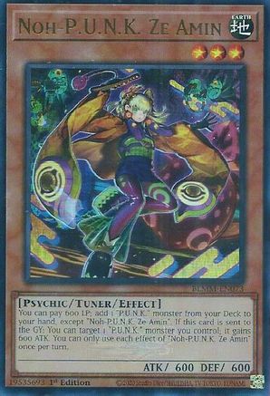 Noh-P.U.N.K. Ze Amin (BLMM-EN073) - Battles of Legend: Monster Mayhem 1st Edition Battles of Legend: Monster Mayhem Yugioh Single  Squirtle Squad Card Shop.