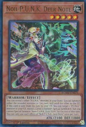 Noh-P.U.N.K. Deer Note (BLMM-EN076) - Battles of Legend: Monster Mayhem 1st Edition Battles of Legend: Monster Mayhem Yugioh Single  Squirtle Squad Card Shop.