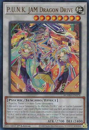 P.U.N.K. JAM Dragon Drive (BLMM-EN078) - Battles of Legend: Monster Mayhem 1st Edition Battles of Legend: Monster Mayhem Yugioh Single  Squirtle Squad Card Shop.