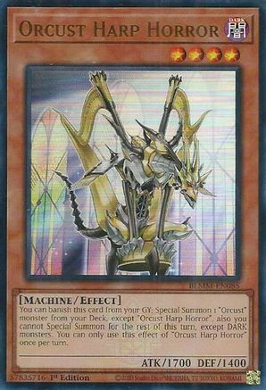 Orcust Harp Horror (BLMM-EN085) - Battles of Legend: Monster Mayhem 1st Edition Battles of Legend: Monster Mayhem Yugioh Single  Squirtle Squad Card Shop.