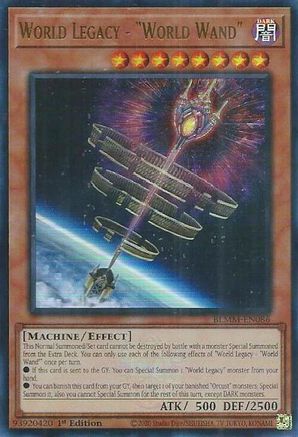 World Legacy - "World Wand" (BLMM-EN086) - Battles of Legend: Monster Mayhem 1st Edition Battles of Legend: Monster Mayhem Yugioh Single  Squirtle Squad Card Shop.