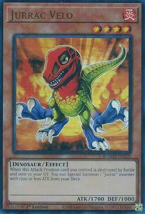 Jurrac Velo (BLMM-EN105) - Battles of Legend: Monster Mayhem 1st Edition Battles of Legend: Monster Mayhem Yugioh Single  Squirtle Squad Card Shop.