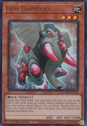 Gem-Elephant (BLMM-EN112) - Battles of Legend: Monster Mayhem 1st Edition Battles of Legend: Monster Mayhem Yugioh Single  Squirtle Squad Card Shop.
