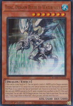 Tidal, Dragon Ruler of Waterfalls (BLMM-EN118) - Battles of Legend: Monster Mayhem 1st Edition Battles of Legend: Monster Mayhem Yugioh Single  Squirtle Squad Card Shop.