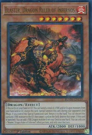 Blaster, Dragon Ruler of Infernos (BLMM-EN119) - Battles of Legend: Monster Mayhem 1st Edition Battles of Legend: Monster Mayhem Yugioh Single  Squirtle Squad Card Shop.
