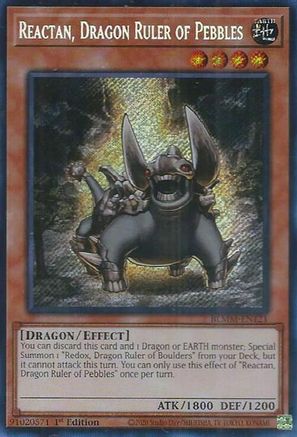 Reactan, Dragon Ruler of Pebbles (BLMM-EN121) - Battles of Legend: Monster Mayhem 1st Edition Battles of Legend: Monster Mayhem Yugioh Single  Squirtle Squad Card Shop.