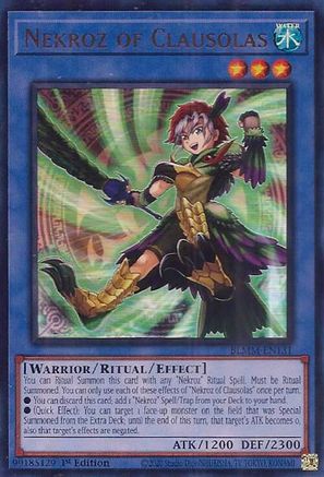 Nekroz of Clausolas (BLMM-EN131) - Battles of Legend: Monster Mayhem 1st Edition Battles of Legend: Monster Mayhem Yugioh Single  Squirtle Squad Card Shop.