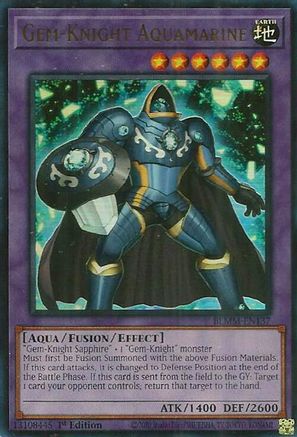 Gem-Knight Aquamarine (BLMM-EN137) - Battles of Legend: Monster Mayhem 1st Edition Battles of Legend: Monster Mayhem Yugioh Single  Squirtle Squad Card Shop.