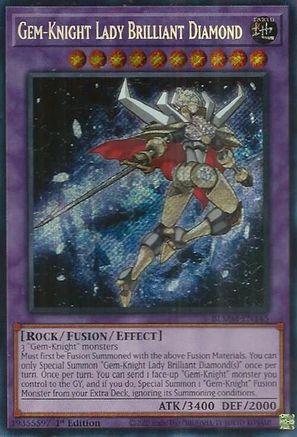 Gem-Knight Lady Brilliant Diamond (BLMM-EN145) - Battles of Legend: Monster Mayhem 1st Edition Battles of Legend: Monster Mayhem Yugioh Single  Squirtle Squad Card Shop.