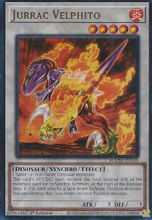 Jurrac Velphito (BLMM-EN149) - Battles of Legend: Monster Mayhem 1st Edition Battles of Legend: Monster Mayhem Yugioh Single  Squirtle Squad Card Shop.