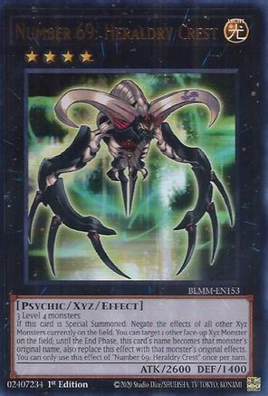 Number 69: Heraldry Crest (BLMM-EN153) - Battles of Legend: Monster Mayhem 1st Edition Battles of Legend: Monster Mayhem Yugioh Single  Squirtle Squad Card Shop.