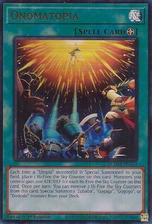 Onomatopia (BLMM-EN163) - Battles of Legend: Monster Mayhem 1st Edition Battles of Legend: Monster Mayhem Yugioh Single  Squirtle Squad Card Shop.
