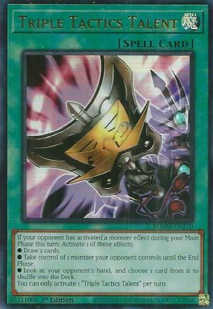 Triple Tactics Talent (BLMM-EN170) - Battles of Legend: Monster Mayhem 1st Edition Battles of Legend: Monster Mayhem Yugioh Single  Squirtle Squad Card Shop.