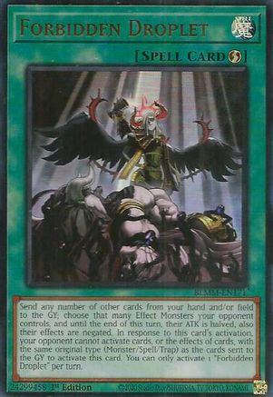 Forbidden Droplet (BLMM-EN171) - Battles of Legend: Monster Mayhem 1st Edition Battles of Legend: Monster Mayhem Yugioh Single  Squirtle Squad Card Shop.