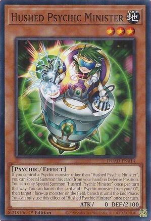 Hushed Psychic Minister (DUAD-EN014) - Duelist's Advance 1st Edition Duelist's Advance Yugioh Single  Squirtle Squad Card Shop.