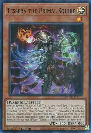 Tessera the Primal Squire (DUAD-EN018) - Duelist's Advance 1st Edition Duelist's Advance Yugioh Single  Squirtle Squad Card Shop.