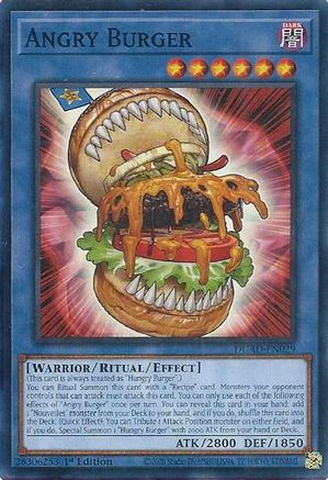 Angry Burger (DUAD-EN029) - Duelist's Advance 1st Edition Duelist's Advance Yugioh Single  Squirtle Squad Card Shop.