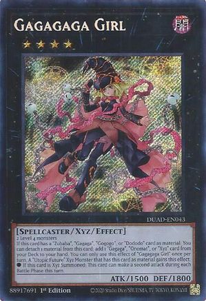 Gagagaga Girl (DUAD-EN043) - Duelist's Advance 1st Edition Duelist's Advance Yugioh Single  Squirtle Squad Card Shop.
