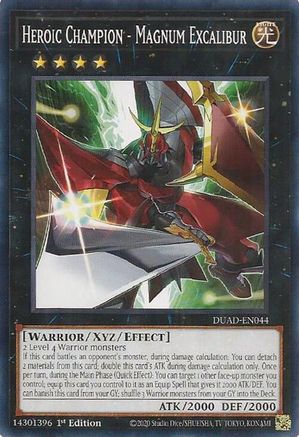 Heroic Champion - Magnum Excalibur (DUAD-EN044) - Duelist's Advance 1st Edition Duelist's Advance Yugioh Single  Squirtle Squad Card Shop.