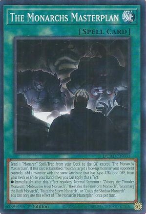 The Monarchs Masterplan (DUAD-EN061) - Duelist's Advance 1st Edition Duelist's Advance Yugioh Single  Squirtle Squad Card Shop.