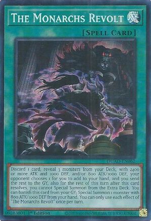 The Monarchs Revolt (DUAD-EN062) - Duelist's Advance 1st Edition Duelist's Advance Yugioh Single  Squirtle Squad Card Shop.