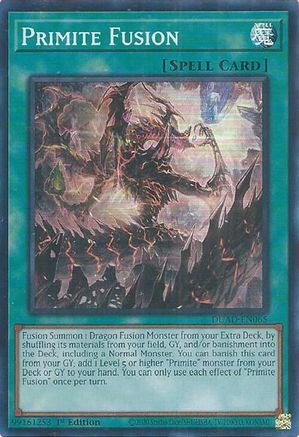 Primite Fusion (DUAD-EN065) - Duelist's Advance 1st Edition Duelist's Advance Yugioh Single  Squirtle Squad Card Shop.