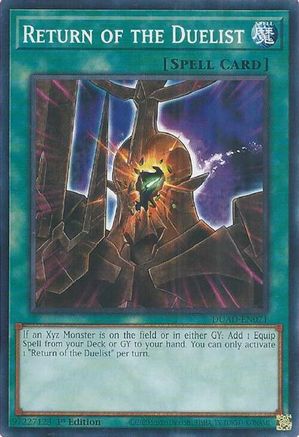 Return of the Duelist (card) (DUAD-EN071) - Duelist's Advance 1st Edition Duelist's Advance Yugioh Single  Squirtle Squad Card Shop.