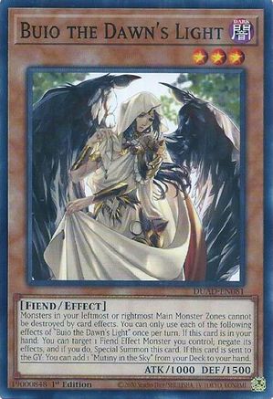 Buio the Dawn's Light (DUAD-EN081) - Duelist's Advance 1st Edition Duelist's Advance Yugioh Single  Squirtle Squad Card Shop.