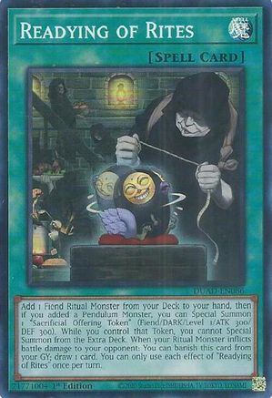 Readying of Rites (DUAD-EN086) - Duelist's Advance 1st Edition Duelist's Advance Yugioh Single  Squirtle Squad Card Shop.