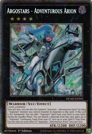 Argostars - Adventurous Arion (Starlight Rare) (DUAD-EN045) - Duelist's Advance 1st Edition Duelist's Advance Yugioh Single  Squirtle Squad Card Shop.