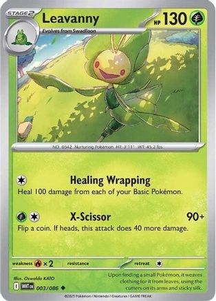Leavanny 003  SV White Flare - Uncommon SV: White Flare Pokemon Single  Squirtle Squad Card Shop.
