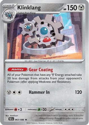 Klinklang 063  - Holofoil SV Black Bolt - Rare SV: Black Bolt Pokemon Single  Squirtle Squad Card Shop.