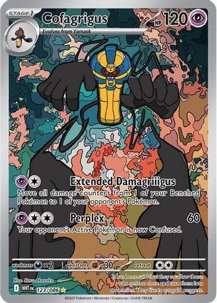 Cofagrigus 123/086  - Holofoil SV White Flare - Illustration Rare SV: White Flare Pokemon Single  Squirtle Squad Card Shop.