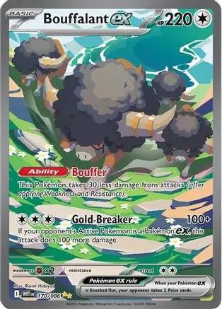Bouffalant ex 170/086 - Holofoil SV White Flare - Special Illustration Rare