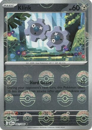 Klink (Poke Ball Pattern) 061  - Holofoil SV Black Bolt - Common SV: Black Bolt Pokemon Single  Squirtle Squad Card Shop.