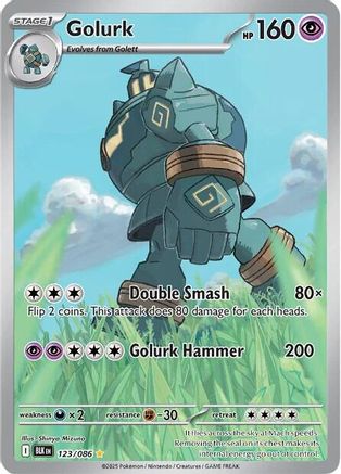 Golurk 123/086  - Holofoil SV Black Bolt - Illustration Rare SV: Black Bolt Pokemon Single  Squirtle Squad Card Shop.