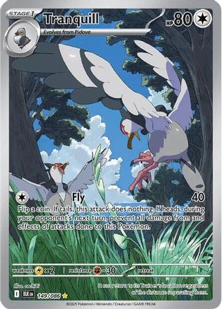 Tranquill 149/086  - Holofoil SV Black Bolt - Illustration Rare SV: Black Bolt Pokemon Single  Squirtle Squad Card Shop.