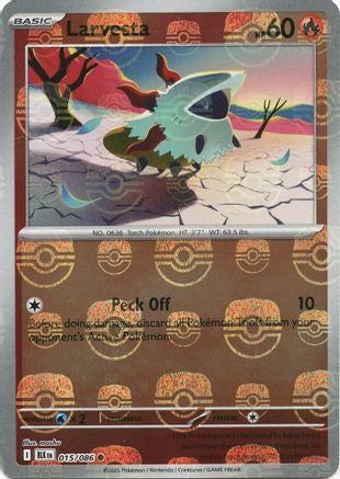 Larvesta (Master Ball Pattern) 015  - Holofoil SV Black Bolt - Common SV: Black Bolt Pokemon Single  Squirtle Squad Card Shop.