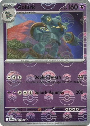 Golurk (Poke Ball Pattern) 043  - Holofoil SV Black Bolt - Uncommon SV: Black Bolt Pokemon Single  Squirtle Squad Card Shop.