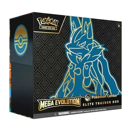 Mega Evolution Pokemon Center Elite Trainer Box (Exclusive) [Mega Lucario] ME01: Mega Evolution Pokemon Sealed  Squirtle Squad Card Shop.