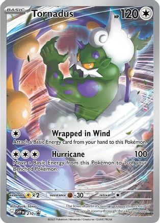 Tornadus 210  - Holofoil SV Scarlet & Violet Promo Cards - Promo SV: Scarlet & Violet Promo Cards Pokemon Single  Squirtle Squad Card Shop.