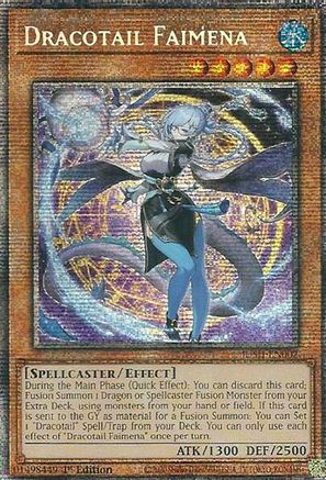 Dracotail Faimena (Starlight Rare) (JUSH-EN002) - Justice Hunters 1st Edition Justice Hunters Yugioh Single  Squirtle Squad Card Shop.