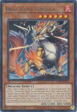 Dracotail Urgula (JUSH-EN004) - Justice Hunters 1st Edition Justice Hunters Yugioh Single  Squirtle Squad Card Shop.